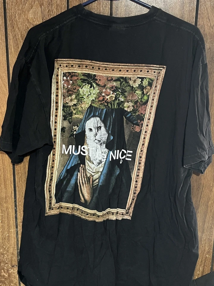 ripndip t shirt Mens Black XL  Must Be Nice Cat Nun Pocket Streetwear  Rip N Dip - Image 1 of 4