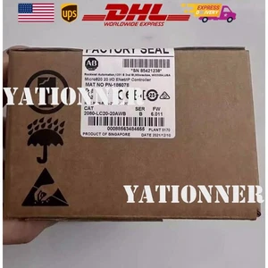 NEW Allen Bradley 2080-LC20-20AWB Micro820 20 I/O ENet/IP Controller - Picture 1 of 4