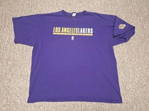 Vintage Y2K Nike Los Angeles Lakers Center Swoosh Basketball Kobe T-Shirt 2X - Picture 1 of 10