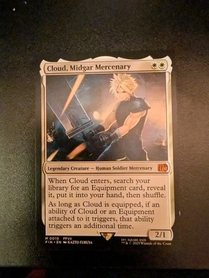 Cloud, Midgar Mercenary M0010 Final Fantasy slight damage MTG - Image 1 of 2