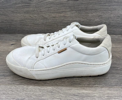 Dr. Scholl's Time Off White Faux Leather Platform Travel Sneakers Women's Size 9 - Image 1 of 4
