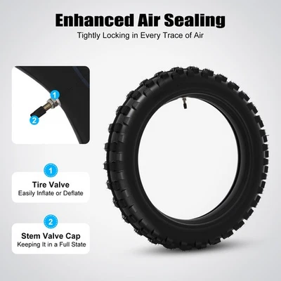 Rear Tire (Tire+Tube) Set For Dirt Pit Bike 90/100-16 For Honda CRF150F USA - Изображение 1 из 4