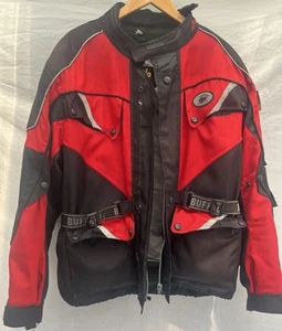 Buffalo Black And Red Motorcycle Jacket - Picture 1 of 4