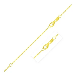 Cadena cable doble extensible corte diamante en oro amarillo (0,87 mm) - Imagen 1 de 3