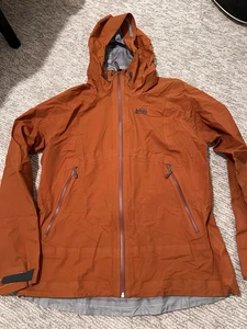 Damen Rei Gore-Tex Regen Shell Large Orange  - Bild 1 von 4