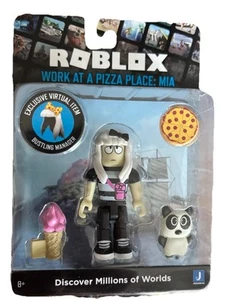 ROBLOX Collection Work At a Pizza Place Mia Figure w/ Exclusive Virtual Item NIB - Picture 1 of 3