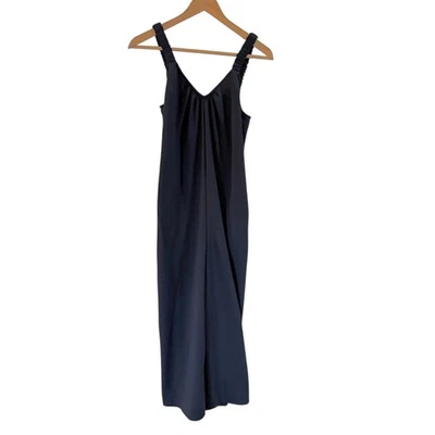 Maurices Navy Blue Smocked Bodice Wide Leg Jumpsuit XS Feel Good Fashion - Image 1 of 4