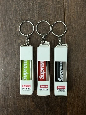 Supreme FW25 Opinel No 4 Knife Keychain Set Lot Red Black Green New Rare IN HAND - Image 1 of 4