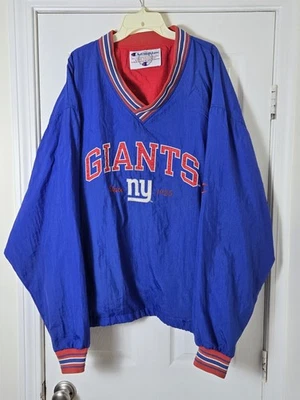 Chaqueta Pullover Vintage New York Giants Champion Cortavientos Para Hombre Talla 2XL XXL Foto 1 de 4
