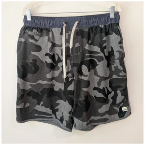 Vuori Mens Banks Short In Camo Drawstring Elastic Waist Performance Gym L - Picture 1 of 6