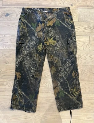 Jerzees Outdoors Camo Cargo Hunting Pants 2XL Realtree Pattern Utility Pockets - Image 1 of 4