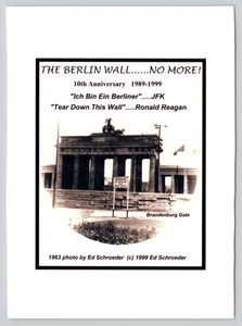 Postal Caída del Muro de Berlín 10 Aniversario 1999 - Ed Shroeder - Imagen 1 de 2