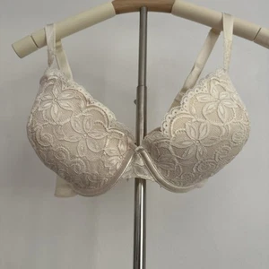 Wonderbra Style 7263 Ivory Lace Underwire Push-up Bra Lined Cups 38D - Picture 1 of 12