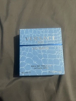 Versace Man Eau Fraiche For Men Eau de Toilette Spray 1.7 FlOz/50mL New With Box - image 1 of 4