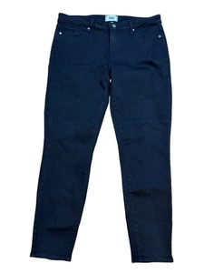 Paige Verdugo Ankle Skinny Jeans Size 32 Black Denim - Picture 1 of 8