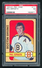 1972 OPC HOCKEY 111 PHIL ESPOSITO BOSTON BRUINS PSA 7 NR MINT