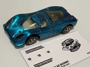 Vintage Hot Wheels Redline Porsche 917 RAREST US AQUA/WHITE Restored - Picture 1 of 12