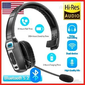 Trucker Auriculares Inalámbricos Bluetooth 5.2 con Micrófono con Cancelación de Ruido para Teléfonos PC - Imagen 1 de 16