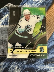 2021-22 Synergy KOLE LIND Exceptional Futures BLACK Rookie 10/10 Seattle Kraken