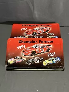 Dale Earnhardt Sr. Champion Forever 4 Piece Knife Set In Metal Tin w Key Chain - Picture 1 of 11