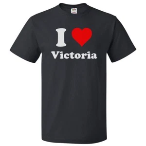 I Love Victoria T shirt I Heart Victoria Tee - Picture 1 of 2