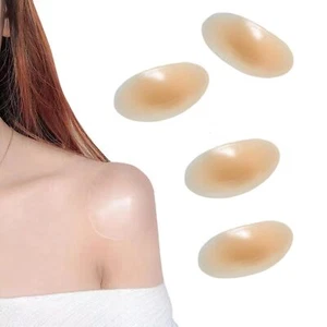 Silicone Shoulder Pads for Women's Clothing - Anti-Slip Reusable Enhancers Sh... - Picture 1 of 8