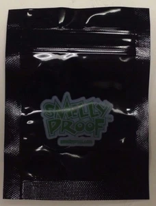 1 XX-SMALL SMELLY PROOF STORAGE PLASTIC BAG SOLID BLACK. 3" x 3" - Picture 1 of 1