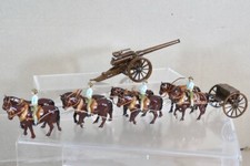 TOMMY ATKINS TOY ARMY WORKSHOP WWI ROYAL ARTILLERY GUN CARRIAGE & CREW od