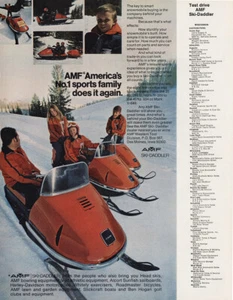 1971 AMF Ski Daddler: Sports Family Does It Again Vintage Print Ad - Bild 1 von 1