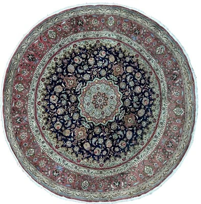 10x10 Round Exceptional Taabrriz Rug Rare Kork Wool & Silk Rug Round 298cmx298cm - Image 1 of 4