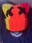 lgbtq Pride flag Kitty Hat Teen To Adult Size Crochet Handmade