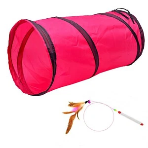 Cat Tunnel for Indoor Cats Pet Cat Kitten Rabbit Play Toys Tube Tunnel Intera... - Picture 1 of 8