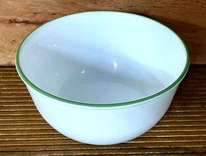 Corelle Super Soup/Cereal All Purpose Bowl Light Green Trim XLNT Condition 6.25" - Picture 1 of 3