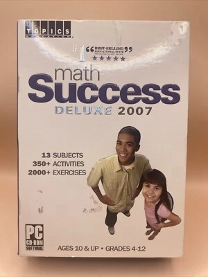 Math Success Deluxe 2007 • PC CD-ROM • Grades 4-12 • Topics Education - Image 1 of 4