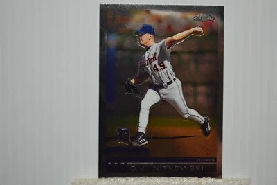2000 TOPPS CHROME Prism Refractor Baseball Card #303 CJ Nitkowski Detroit Tigers - Image 1 of 2