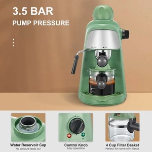 3.5Bar Espresso Maker with Steamer , with Milk Frothing Function and Steam Wand - Picture 1 of 7