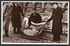 Postcard Arbroath Abbey Angus Scotland the Coronation Stone of Destiny police RP