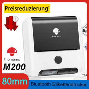 Phomemo M200/ M110 Bluetooth Etikettendrucker Upgrade 3Zoll Tragbarer -20mm-75mm - Bild 1 von 26