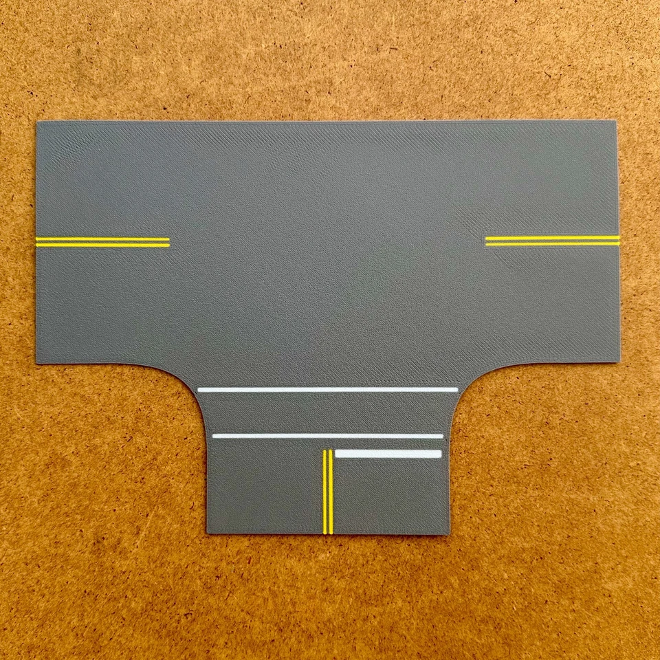 Hot Hobby RoadScapes HO intersección de 3 vías, parada única con cruce peatonal paralelo Foto 1 de 1