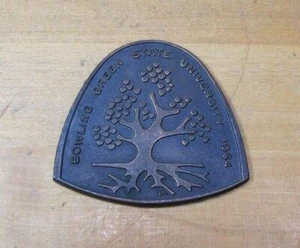 1960s BOWLING GREEN STATE UNIVERSITY Paperweight Medallion - Picture 1 of 8