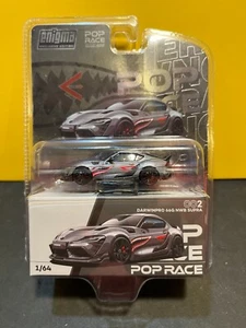 ENIGMA POP RACE 002 DARWINPRO 66G NUEVO CON ETIQUETAS SUPRA TOYOTA GRIS 1/64 - Imagen 1 de 2