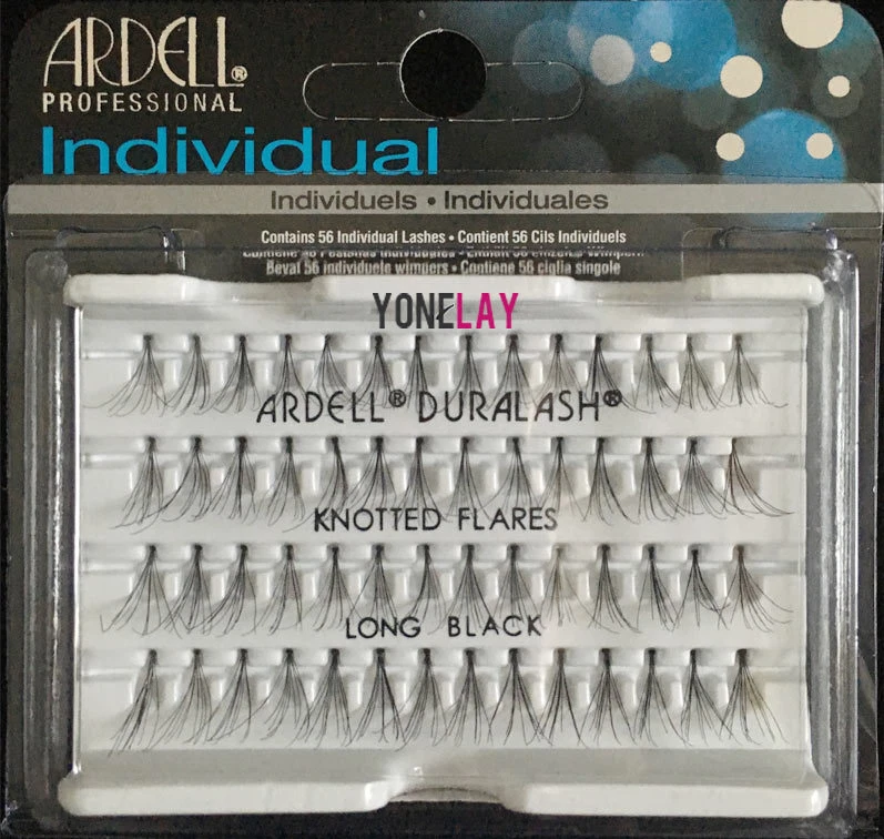 Lot 10 Pairs ARDELL DURALASH Individual Knotted Flare Long Black Eyelashes - Image 1 of 1