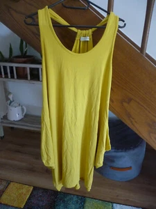 NewCollection süßes T-Shirt Kleid gelb GR.M inten Triangel - Bild 1 von 3