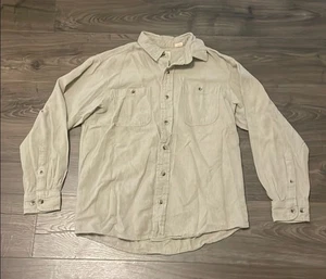 Camisa para hombre RedHead caqui manga larga con botones, talla mediana - Imagen 1 de 6
