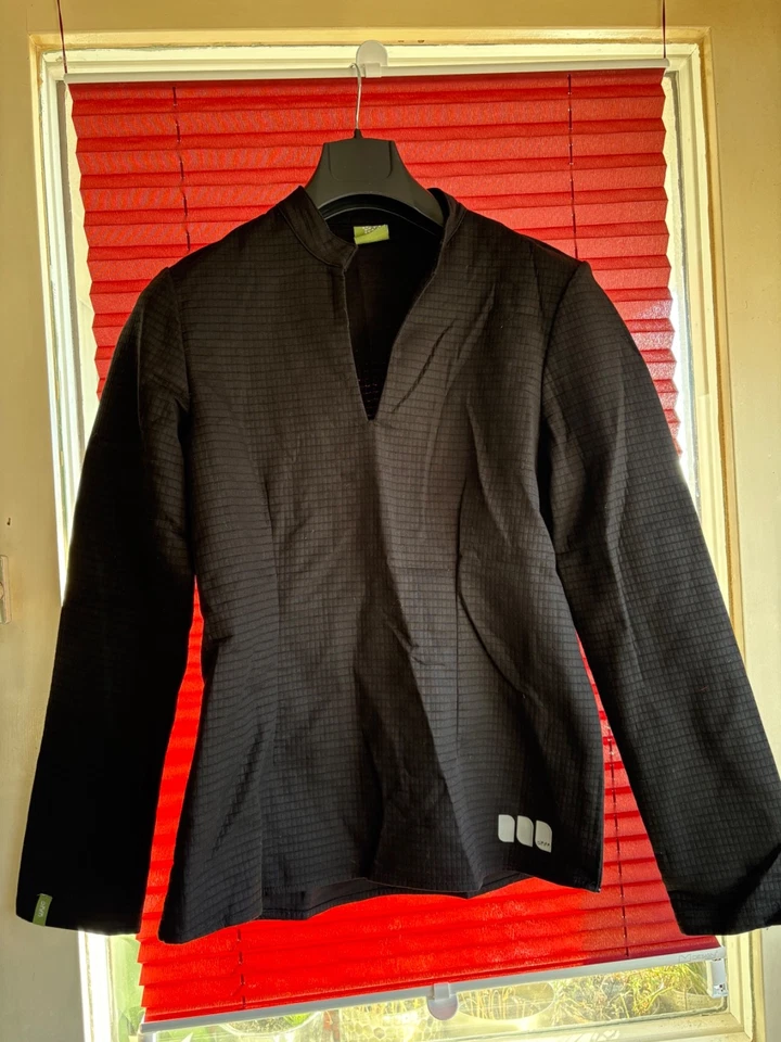 SKFK Schwarzes Skunkfunk-Oberteil, 36/38  langer seitl. Reissverschl., neuwertig - Bild 1 von 4