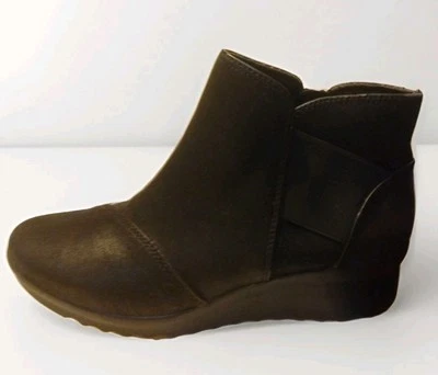 Botines Clarks Cloudsteppers para mujer 6,5 Caddell Rush negros con cremallera Foto 1 de 4