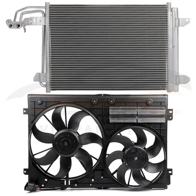 Kit de condensador y ventilador de refrigeración de CA para Volkswagen GTI 2006-2014 2,0 L 1984 CC Foto 1 de 4