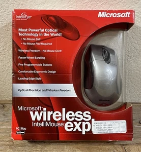 Microsoft Wireless IntelliMouse Explorer USB Mouse M03-00001 Vintage Open Box - Picture 1 of 12