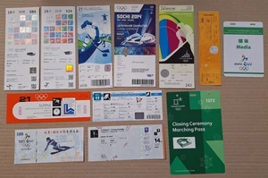 12 Stück Olympia Winter Ticket 1980-2022 verschiedene Tickets, Diff. events - Bild 1 von 13