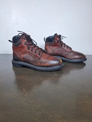 复古 RED WING 皮革工作靴女式 9 1626 EH 软垫领软头鞋 — 第 1/4 张图片